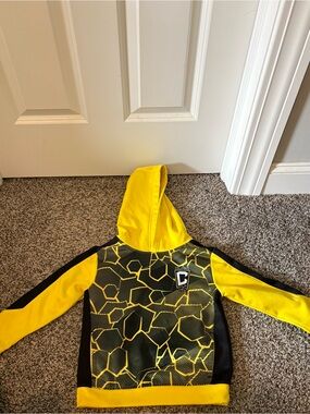 MLS Columbus Crew Yellow & Black Hoodie- Med 5/6